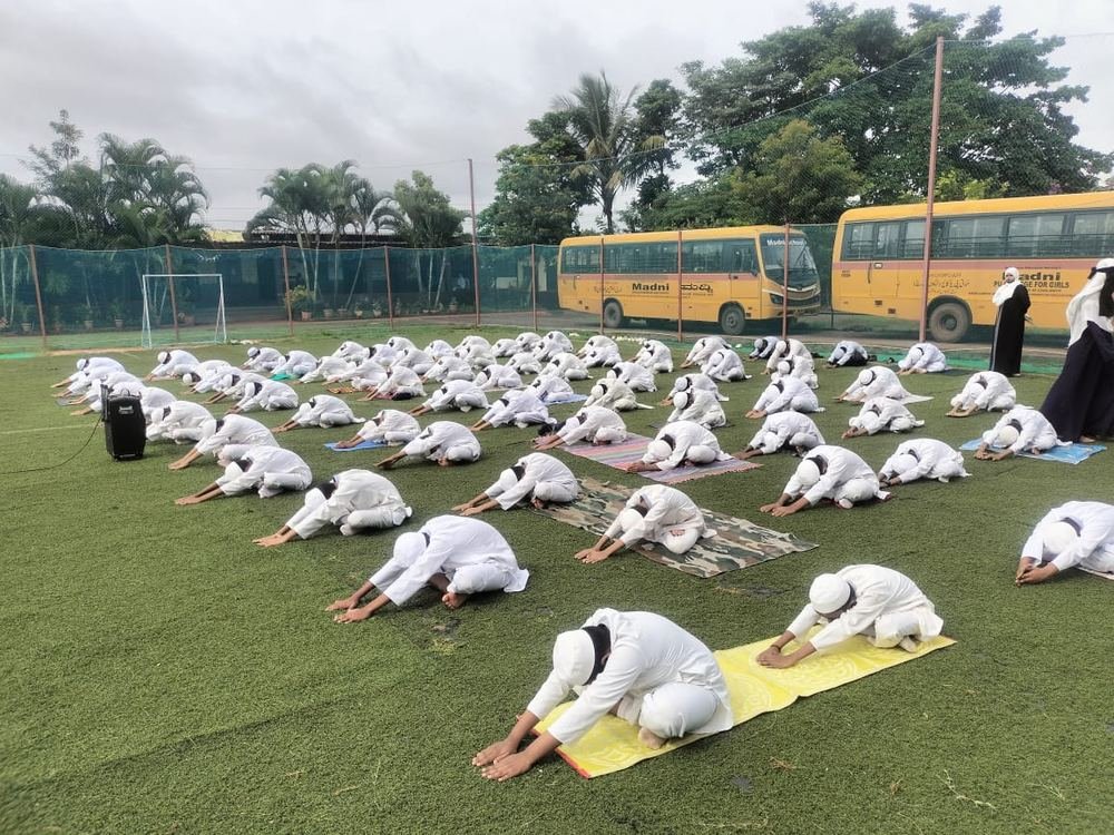 International Yoga Day practice